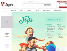 Tablet Screenshot of nylingerie.com